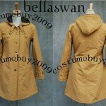 Twilight New Moon Bella Swan Tan Long Jacket Coat