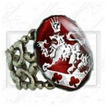 Cullen Family Crest Twilight New Moon Bella Esme Ring red