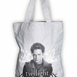 TWILIGHT Gray Canvas Tote Bag EDWARD and CREST