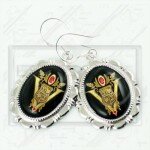 Volturi Coven Seal Crest Twilight New Moon 925 Earrings