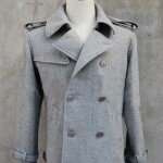 Twilight Edward Cullen Grey Gray wool Jacket Pea Coat