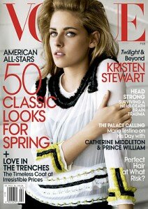 Кристен Стюарт в февральском выпуске «Vogue» (с 25 января, US)