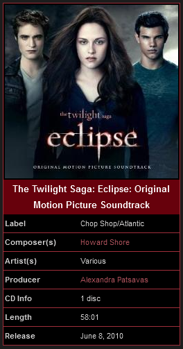 "Eclipse"/"Затмение": все о саундтреках!